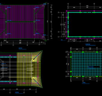 古建寺庙CAD建筑图纸，古建筑施工图纸下载