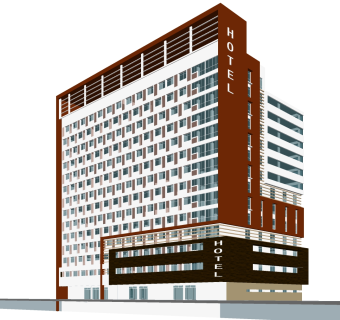 现代办公楼草图大师模型，办公楼sketchup模型免费下载