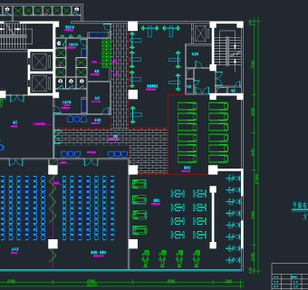 健身会所cad施工图下载、健身会所dwg文件下载
