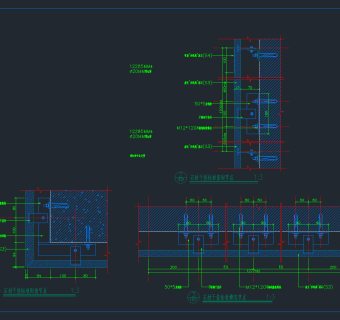 石材干挂详图，石材干挂CAD施工图纸下载