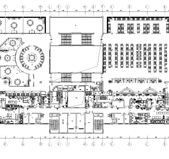 大学餐厅室内装修全套施工图方案