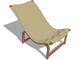 <em>现代躺椅</em>sketchup模型，椅子草图大师模型下载