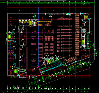 商业超市建筑施工图，商业超市建筑CAD施工图纸下载