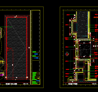 室内楼梯及楼梯扶手栏杆节点大样图、楼梯cad施工图纸下载