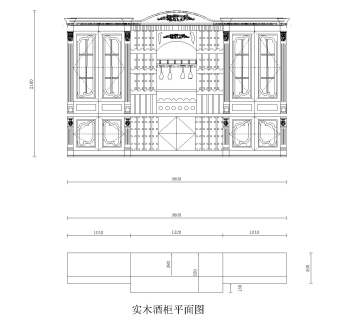 39套酒柜酒格吧台cad图库dwg文件下载