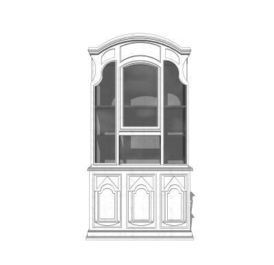 现代简约储物柜草图大师模型，储物柜SKP模型下载