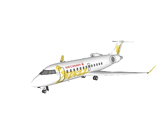 现代飞机免费su模型，现代飞机sketchup模型下载