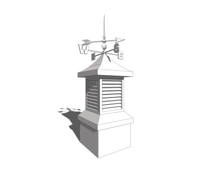 现代风向标免费su模型，风向标草图大师模型下载