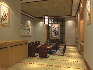 寿司店施工CAD图纸，餐厅cad设计图纸下载
