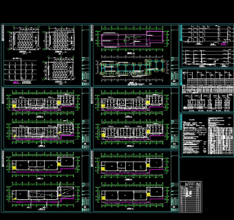 中学实验搂电气设计图施工图CAD图纸