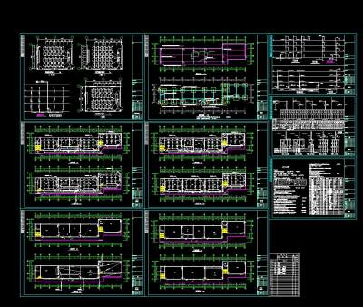 中学实验搂电气设计图施工图CAD图纸