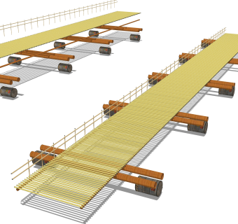 现代桥梁草图大师模型下载，sketchup桥梁su模型分享