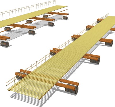 现代桥梁草图大师模型下载，sketchup桥梁su模型分享