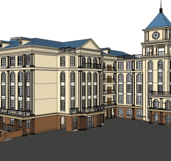 酒店草图大师模型下载、酒店su模型下载