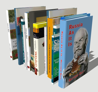  现代精品书籍草图大师模型，书籍sketchup模型下载