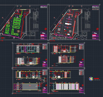 上海Dior男装专卖店施工图，服装店CAD建筑图纸免费下载
