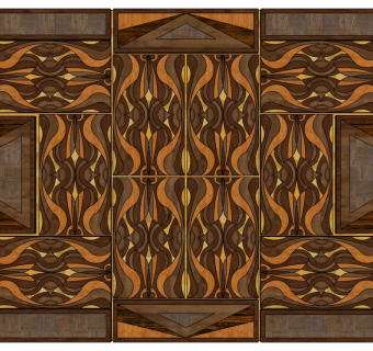 现代景观墙SU模型下载，景观墙skb模型分享