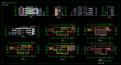 现代整套幼儿园CAD施工图，幼儿园CAD图纸下载