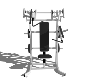 现代运动器材草图大师模型，运动器材SKB文件下载