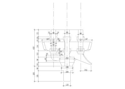 四铺作<a href=https://www.yitu.cn/su/7733.html target=_blank class=infotextkey>斗拱</a>平身科剖面图