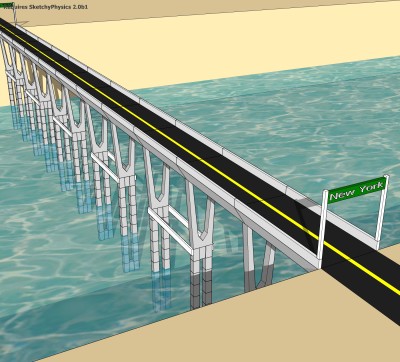 现代桥梁草图大师模型下载，sketchup桥梁su模型分享