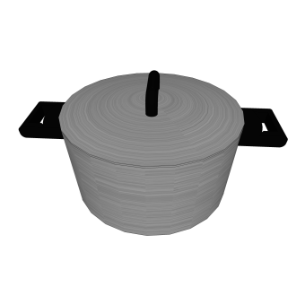  高压锅草图大师模型，高压锅SU模型下载