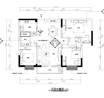 欧式住宅三室两厅效果图+户型图+CAD图纸下载