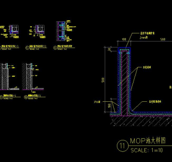 564㎡二层肯德基快餐厅室内装饰设计施工图，肯德基CAD设计图施工图纸下载