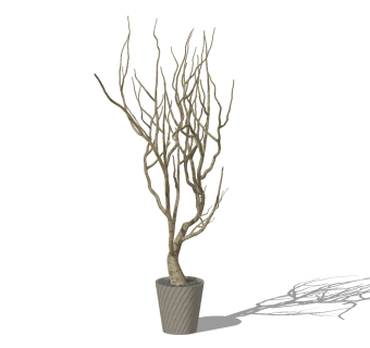 中式花瓶摆件草图大师模型，花瓶摆件sketchup模型下载