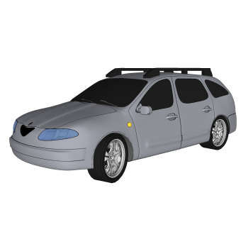 现代汽车免费su模型，现代汽车草图大师模型下载