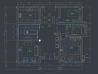 欧式别墅设计图私人别墅cad施工图，别墅设计施工图纸下载