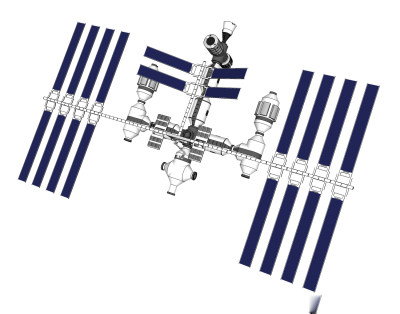 现代宇宙空间站su模型下载，空间站草图大师模型