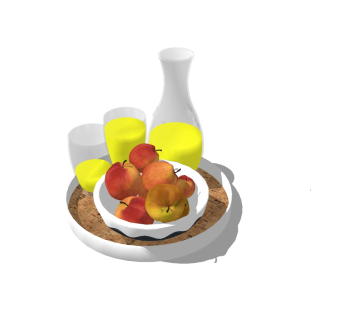 现代水果草图大师模型下载、现代水果su模型下载