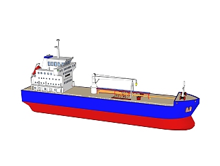 现代的大型<em>货船</em>草图大师模型，<em>货船</em>skp模型下载