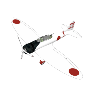 现代日本爱知D3A型瓦尔炸机草图大师模型，轰炸机su模型下载