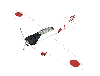 <em>现代</em>日本爱知D3A型瓦尔炸机草图大师模型，轰炸机su...