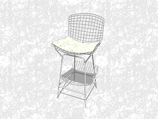 现代休闲椅草图大师模型，背靠椅sketchup模型下载