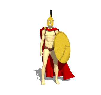 现代士兵sketchup模型下载，游戏角色草图大师模型