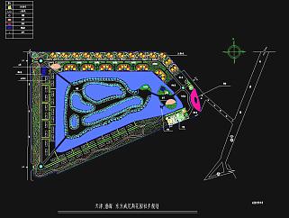 天津某水上小区的规划图CAD图纸下载