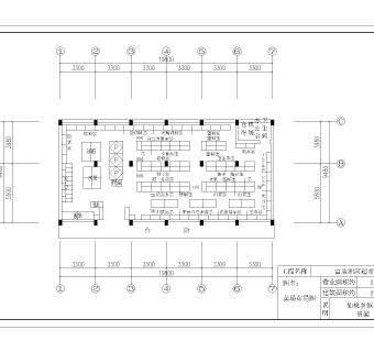 洲河超市布局平面图,超市dwg文件下载