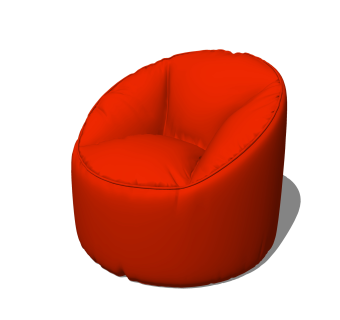 现代懒人沙发草图大师模型，懒人沙发skb文件下载