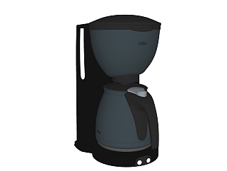 现代<em>全自动咖啡机</em>su模型，餐具草图大师模型下载