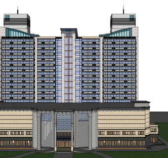 酒店草图大师模型下载、酒店su模型下载