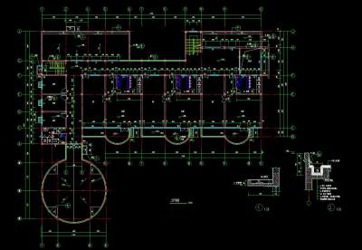 幼儿园建筑施工图，幼儿园CAD设计图纸下载