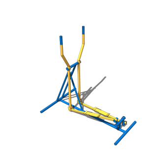 现代户外健身器材sketchup模型，健身器材草图大师模型下载