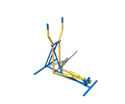 现代户外健身器材sketchup模型，健身器材草图大师模型下载