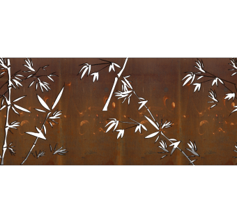 创意竹锈板su模型，锈板sketchup模型下载