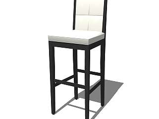 现代吧台椅su免费模型，吧台椅sketchup模型下载