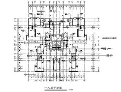 19层<a href=https://www.yitu.cn/su/7392.html target=_blank class=infotextkey>平面</a>图