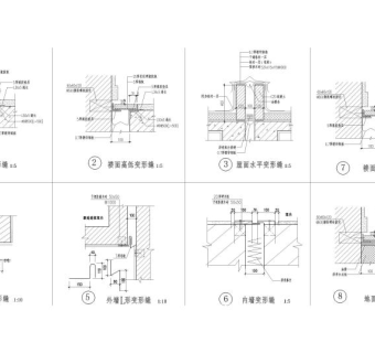 变形缝节点大样详图